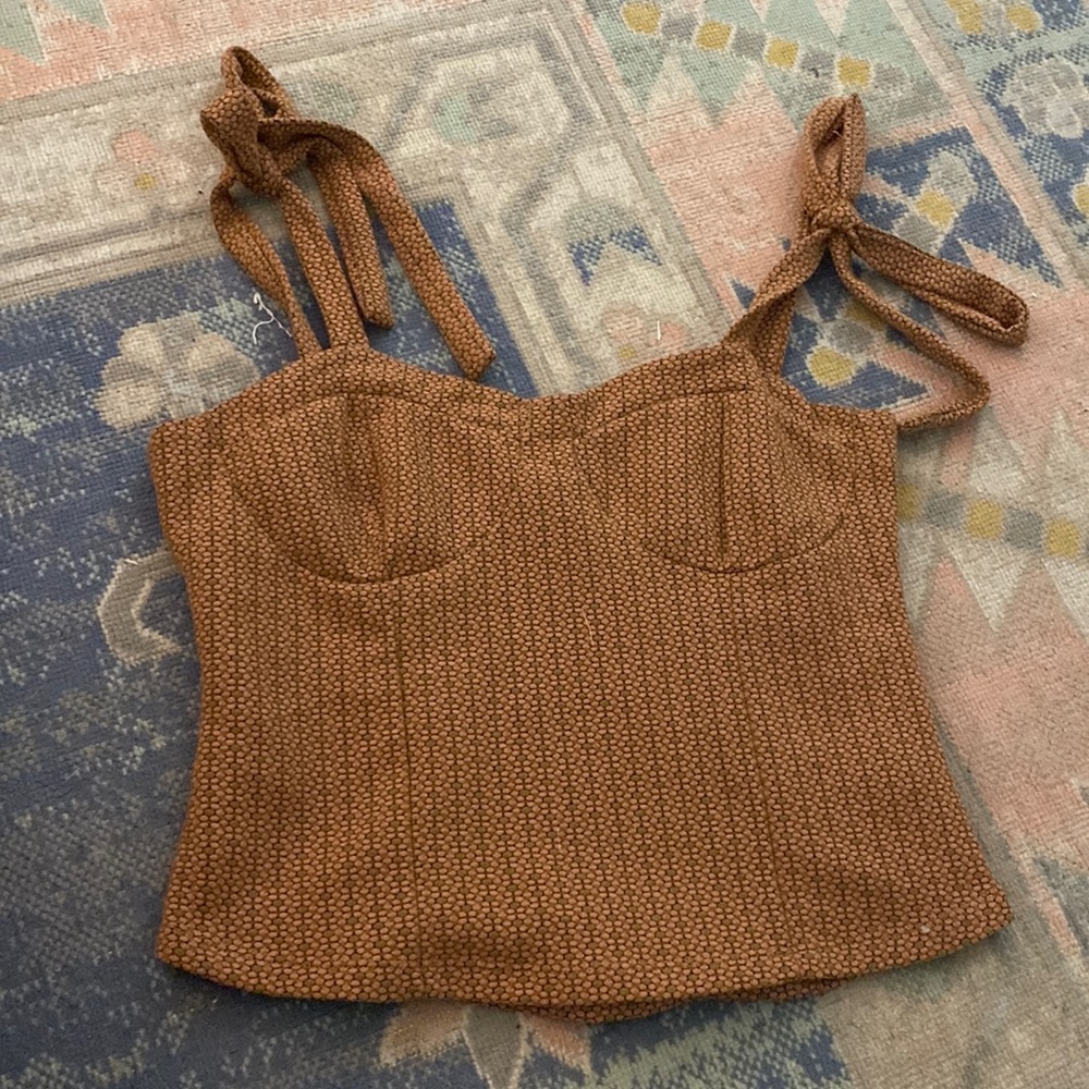 Free people tank with ties